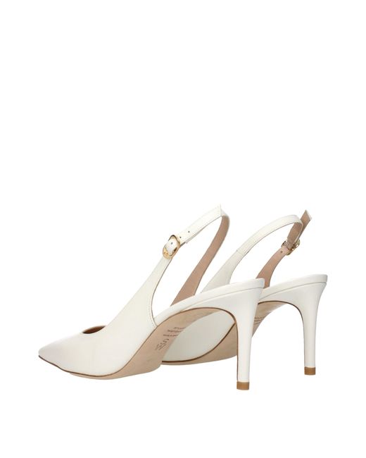 Stuart Weitzman White Leather High Heel Pumps