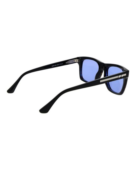 Web Blue Acetate Sunglasses for men