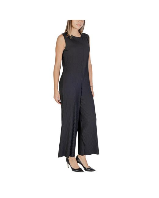 Sandro Ferrone Black Polyester Rompers