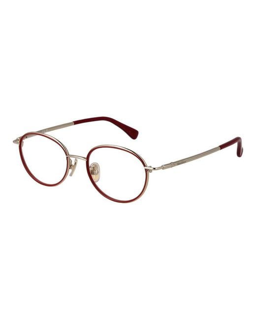 Max Mara Brown Multicolor Metal Glasses (frames)