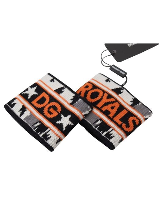 Dolce & Gabbana White And Two Piece Set Dg Royal Wristband for men