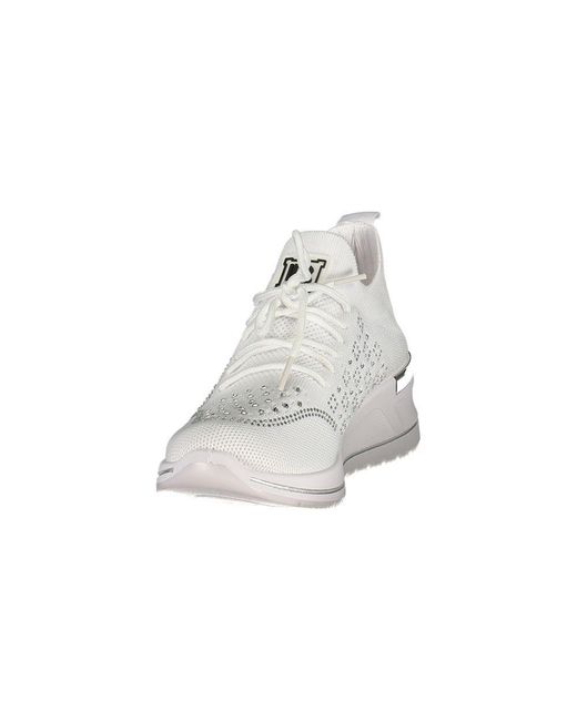 Laura Biagiotti White Bianco Polyester Sneaker
