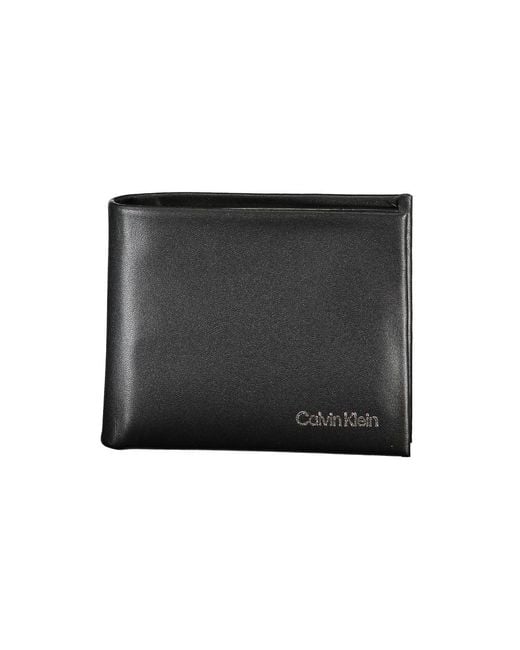 Calvin Klein Black Polyurethane Men Wallet for men