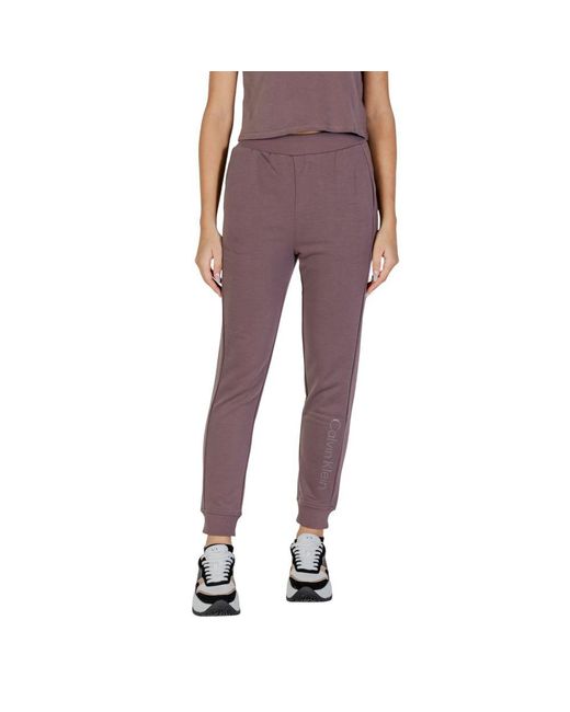 Calvin Klein Purple Recycled Polyester Jeans & Pant