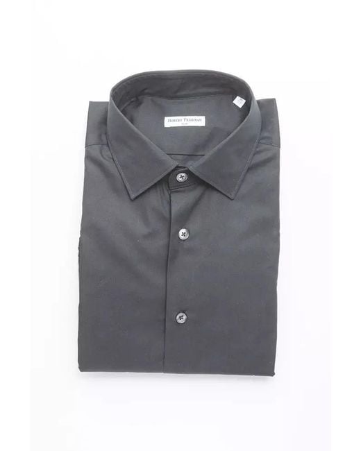 Robert Friedman Gray Cotton Shirt for men