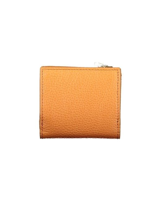 Coccinelle Orange Arancione Pelle Wallet