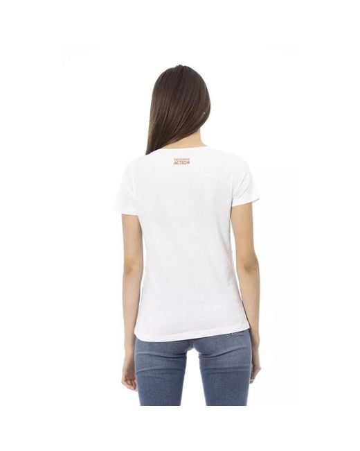 TRUSSARDI ACTION White Cotton Tank Tops