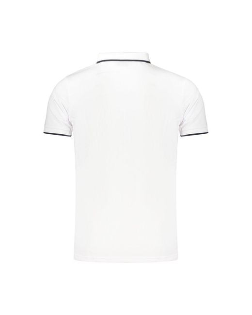 Lotto Leggenda White Polyester Men's Polo Shirt for men