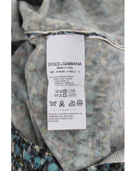 Dolce & Gabbana Dolce Gabbana Blue Wool Sweater Sleeveless Pullover