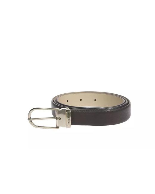 Trussardi Black Elegant Adjustable Leather Belt