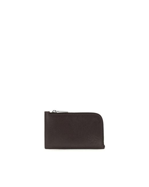 Burberry Gray Calf Leather Bos Taurus Wallet for men