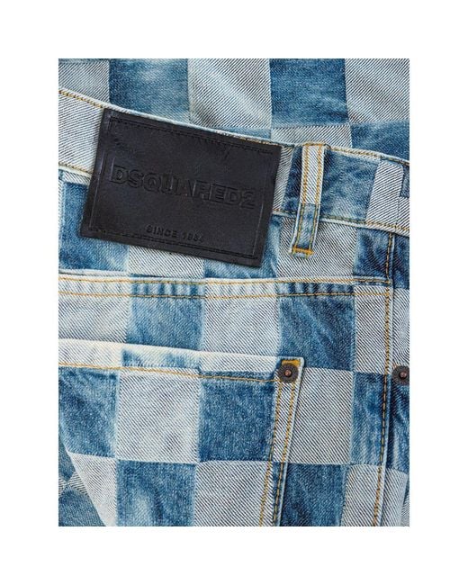 DSquared² Blue ² Cotton Relaxed Fit Jeans