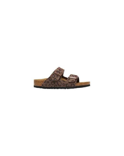 Birkenstock Brown Synthetic Flat Sandals