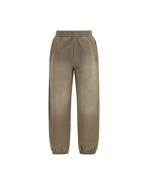 Golden Goose Deluxe Brand Green Bicolor Cotton Joggers (workout Pants) for men