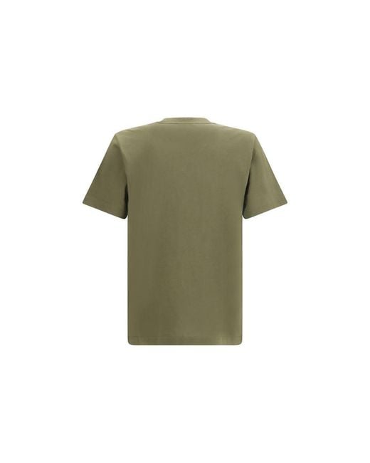 Moncler Green Bicolor Cotton T for men