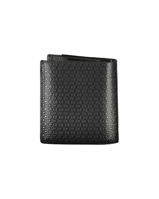 Calvin Klein Gray Leather Wallet for men