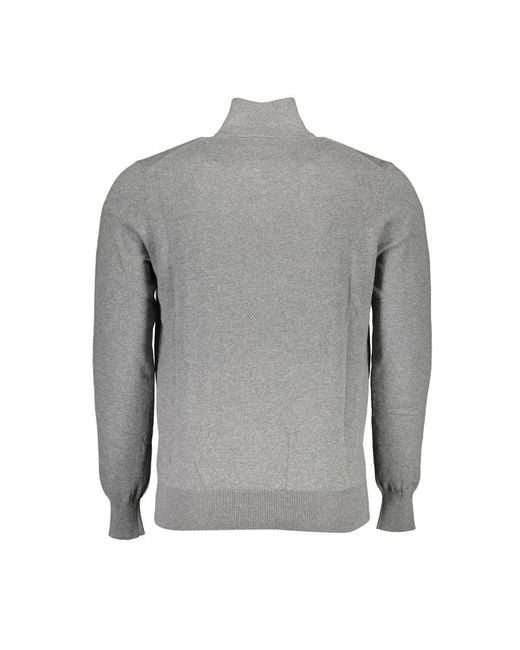 North Sails Gray Cotton Sweater for men