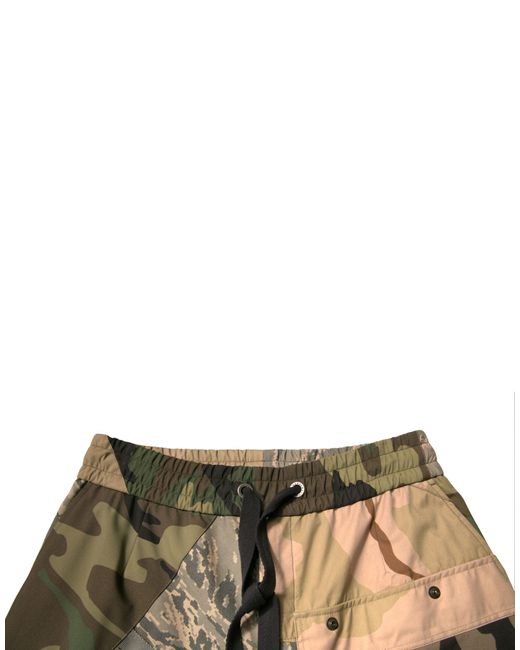 Dolce & Gabbana Multicolor Camouflage Jogger Sweatpants Pants for men