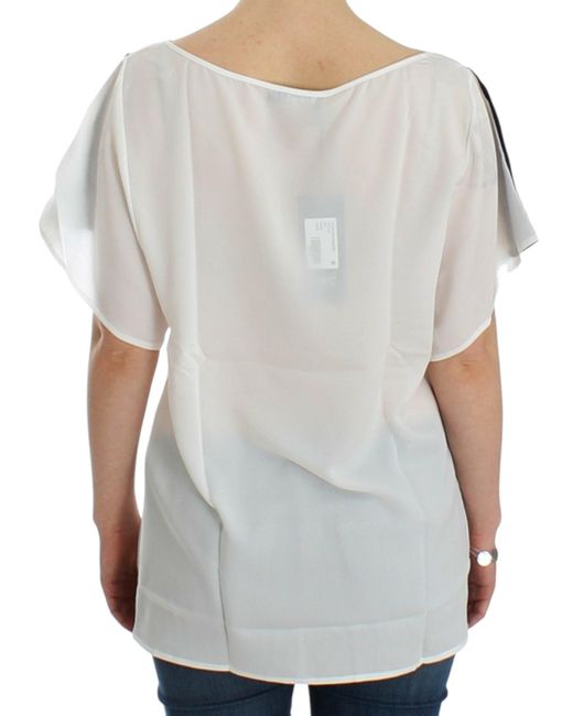 CoSTUME NATIONAL Gray Top White Sig12529