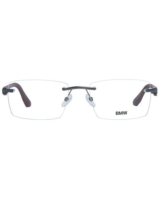 BMW Metallic Gray Metal Glasses (frames) for men