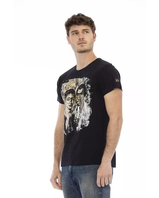 TRUSSARDI ACTION Black Cotton Men T for men