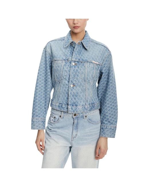 Calvin Klein Light Blue Cotton Denim Jacket