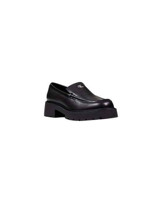 Calvin Klein Black Leather High Heel Pumps