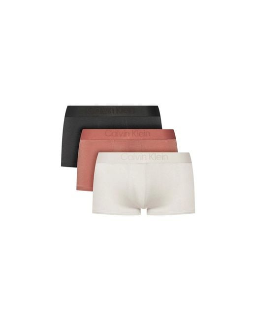 Calvin Klein White Gray Lyocell Boxers for men