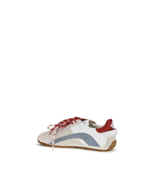 DSquared² Multicolor Calf Leather Bos Taurus Low Top Sneakers for men