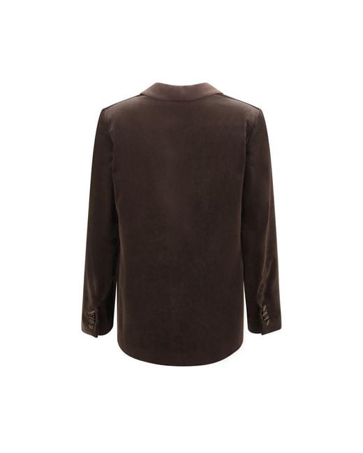 Lardini Brown Cotton Blazer