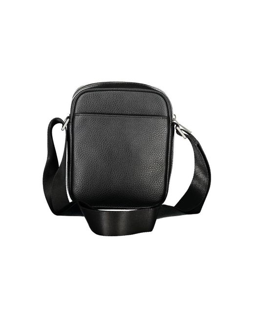 Tommy Hilfiger Black Elegant Shoulder Bag With Contrasting Details for men
