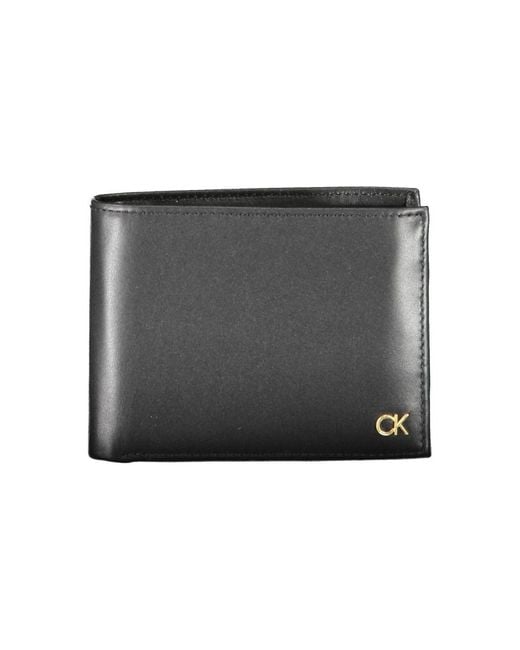 Calvin Klein Gray Leather Wallet for men