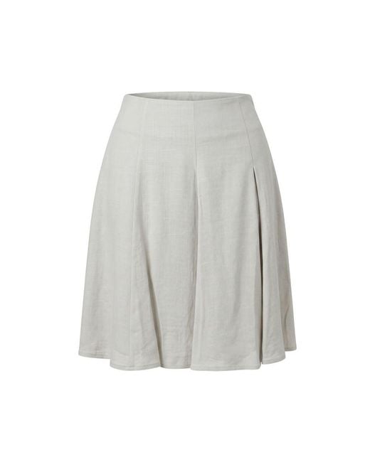 Trussardi Gray Beige Viscose Skirt