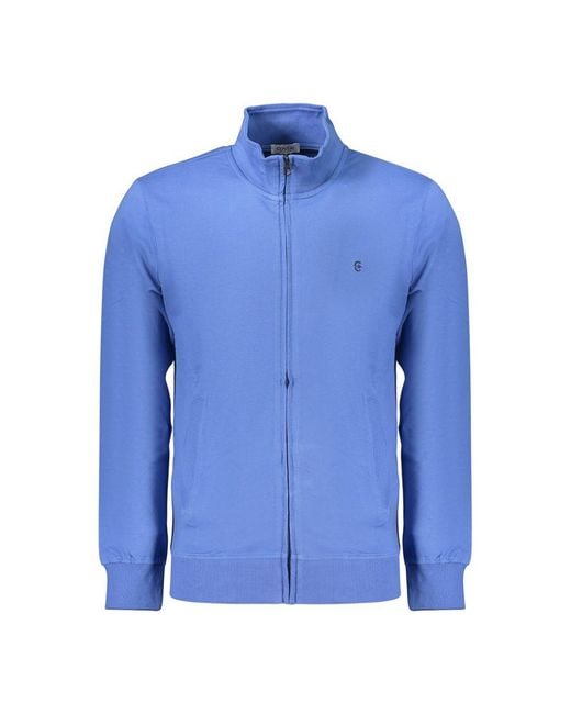 COVERI MOVING Blue Cotton Men's Sweatshirt for men