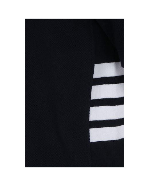 Thom Browne Black Blue Cotton T for men