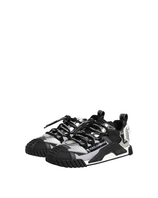 Dolce & Gabbana Black Multicolor Low Top Ns1 Men Sneakers Shoes for men