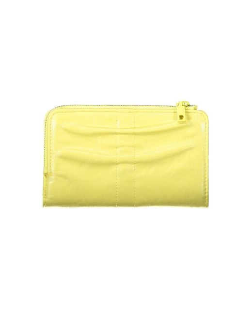 Desigual Yellow Giallo Polyurethane Wallet