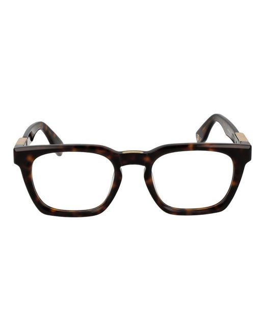 Police Black Brown Cellulose Acetate Glasses (frames) for men