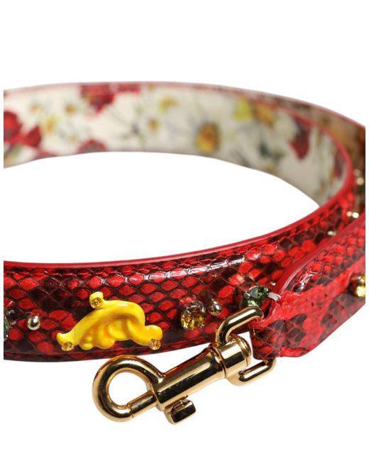 Dolce & Gabbana Pink Multicolor Embellished Handbag Accessory Shoulder Strap for men