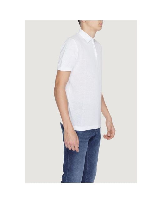 U.S. POLO ASSN. Blue White Cotton Dress Shirt for men