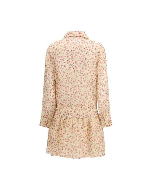 Kristina Ti Natural Multicolor Ramie Casual Dress