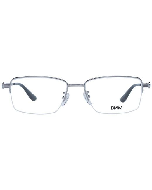 BMW Metallic Silver Optical Frames for men