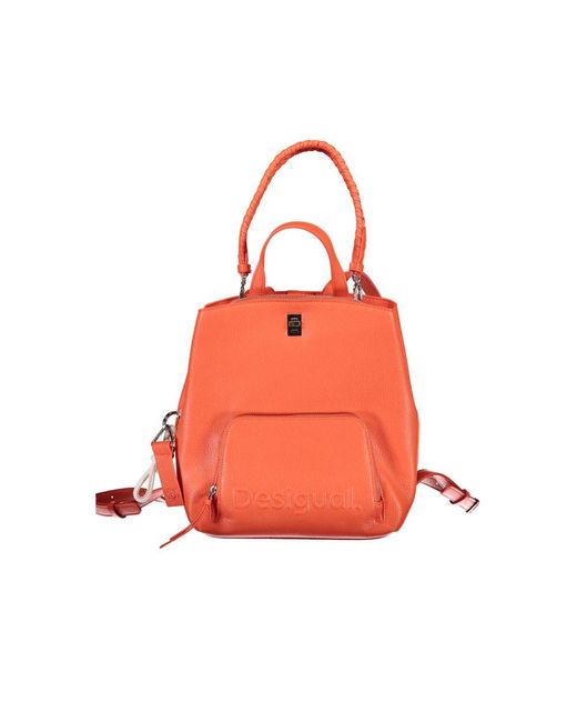 Desigual Orange Polyethylene Backpack