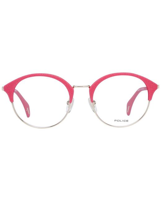 Police Pink Metal & Plastic Glasses (Frames)