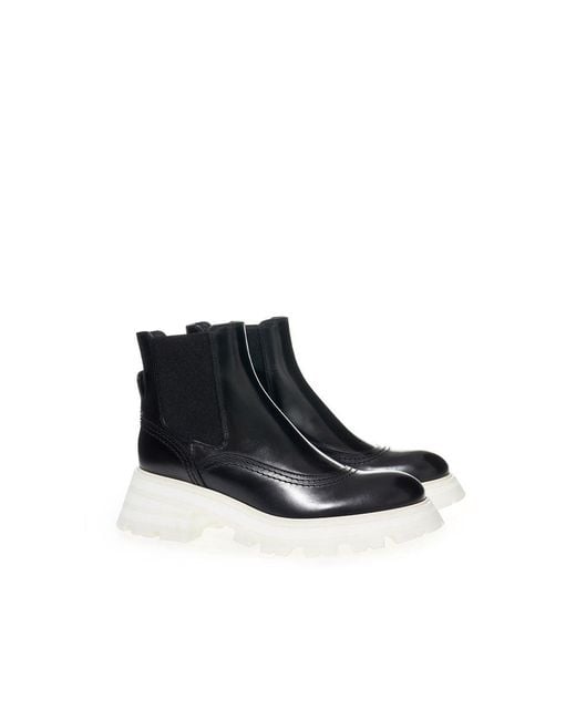 McQueen Blue Leather Boot