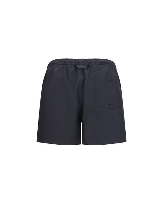 Fred Perry Blue Black Recycled Polyester Short And Mini Shorts for men