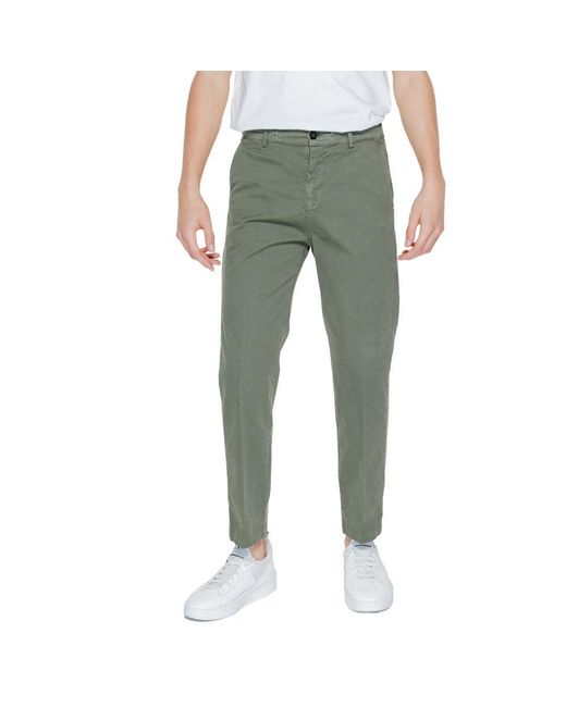 Liu Jo Green Cotton Casual Pants for men
