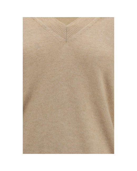 Malo Natural Beige Cashmere Sweater