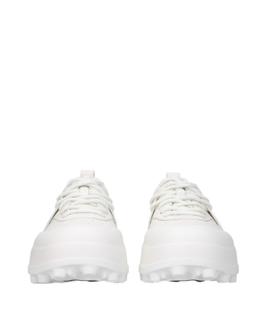 Jil Sander White Low Top Sneakers for men
