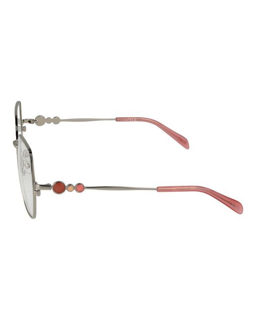 Emilio Pucci Metallic Gray Metal Glasses (frames)